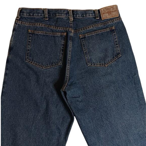 Ralph Lauren Chaps Vintage Jeans 36X34 Blue Loose Fit Straight Leg Street Skate - Picture 2 of 16